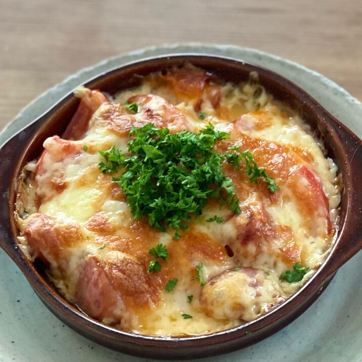 簡単おつまみ♪ トマチー(トマトチーズ焼き)